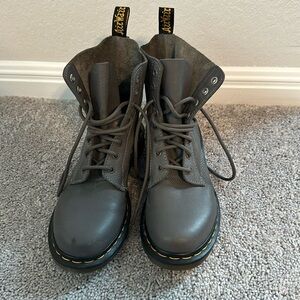 Grey Dr. Martens
